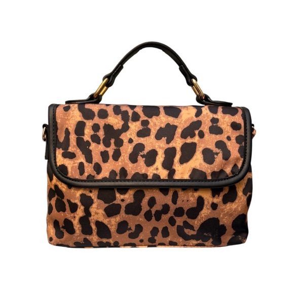 Ahdorned Handbags - NWOT ‘Ahdorned’ New York Boutique Leopard Top Handle Satchel Handbag